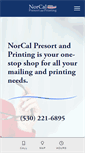 Mobile Screenshot of norcalpresortandprinting.com